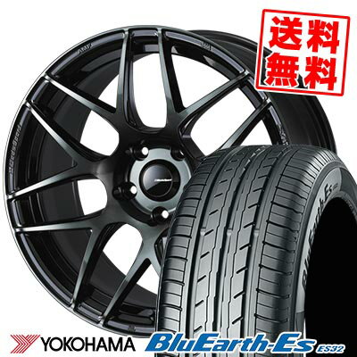 215/50R17 95V YOKOHAMA ヨコハマ BluEarth ES32 WedsSport SA-27R ウェッズスポーツ SA-27R サマータイヤホイール4本セット 【取付対象】