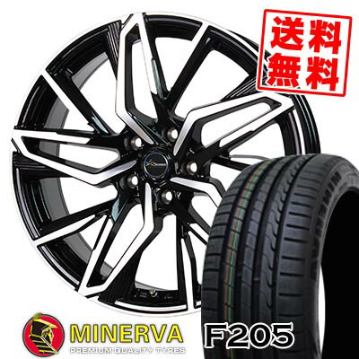 225/35R19 88Y XL ミネルバ F205 Chronus CH-112 サマータイヤホイール4本セット 【取付対象】