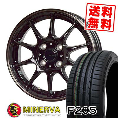 205/45R16 87W XL ミネルバ F205 G-SPEED P-07 サマータイヤホイール4本セット 【取付対象】