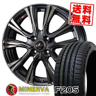 205/45R16 87W XL ミネルバ F205 WEDS LEONIS VR サマータイヤホイール4本セット 【取付対象】