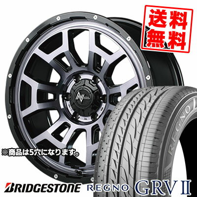 215/60R16 95H BRIDGESTONE ブリヂストン REGNO GRV2 レグノ GRV-2 NITROPOWER H6 SLUG ナイトロパワー H6スラッグ サマータイヤホイール4本セット