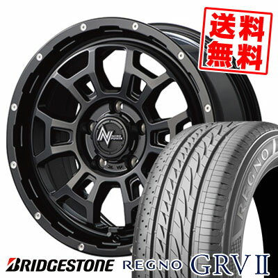215/60R17 96H BRIDGESTONE ブリヂストン REGNO GRV2 レグノ GRV-2 NITROPOWER H6 SLUG ナイトロパワー H6スラッグ サマータイヤホイール4本セット