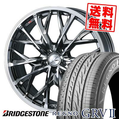 235/60R18 103V ブリヂストン REGNO GRV2 LEONIS MV サマータイヤホイール4本セット 【取付対象】