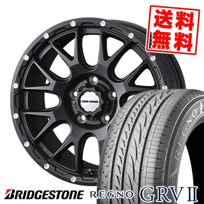 225/55R18 98V BRIDGESTONE ブリヂストン REGNO GRV2 MUDVANCE 08 マッドヴァンス08 サマータイヤホイール4本セット 【取付対象】