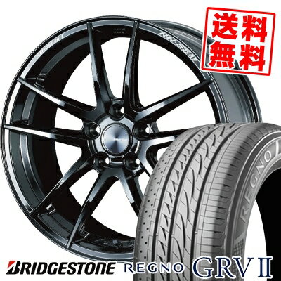 235/60R18 103V BRIDGESTONE ブリヂストン REGNO GRV2 レグノ GRV-2 WedsSport RN-55M ウェッズスポーツ RN-55M サマータイヤホイール4本セット【取付対象】