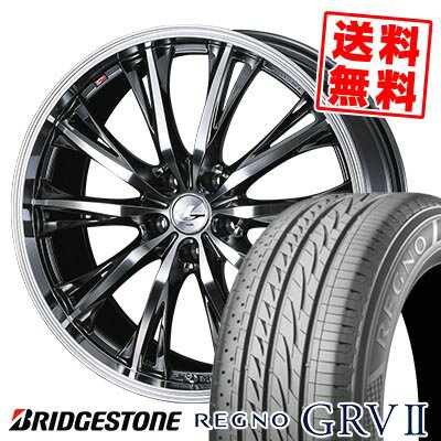245/40R20 95W BRIDGESTONE ブリヂストン REGNO GRV2 WEDS LEONIS RT ウェッズ レオニス RT サマータイヤホイール4本セット 【取付対象】