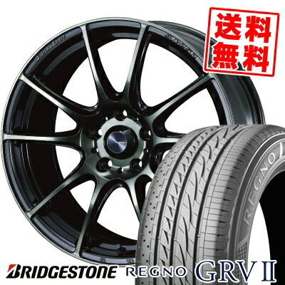 205/55R16 91V BRIDGESTONE ブリヂストン REGNO GRV2 レグノ GRV-2 WedsSport SA-25R ウェッズスポーツ SA-25R サマータイヤホイール4本セット【取付対象】