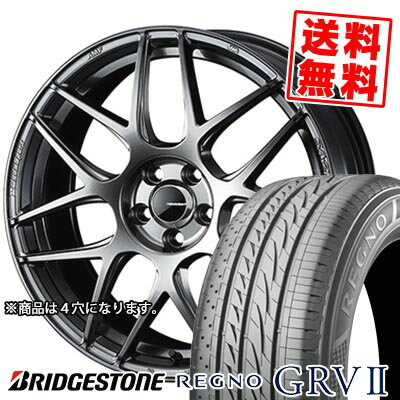 195/65R15 91H BRIDGESTONE ブリヂストン REGNO GRV2 WedsSport SA-27R ウェッズスポーツ SA-27R サマータイヤホイール4本セット 【取付対象】