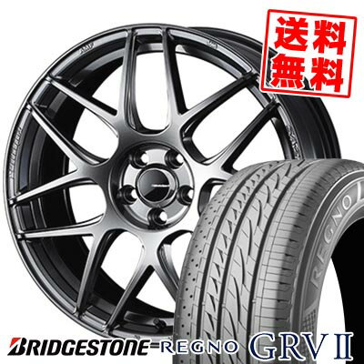 215/60R17 96H BRIDGESTONE ブリヂストン REGNO GRV2 WedsSport SA-27R ウェッズスポーツ SA-27R サマータイヤホイール4本セット 【取付対象】