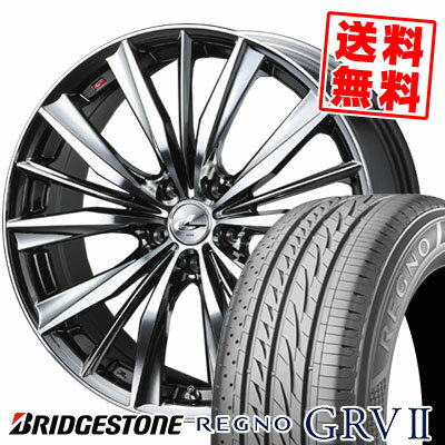 235/50R18 101V XL BRIDGESTONE ブリヂストン REGNO GRV2 レグノ GRV-2 weds LEONIS VX ウエッズ レオニス VX サマータイヤホイール4本セット【取付対象】