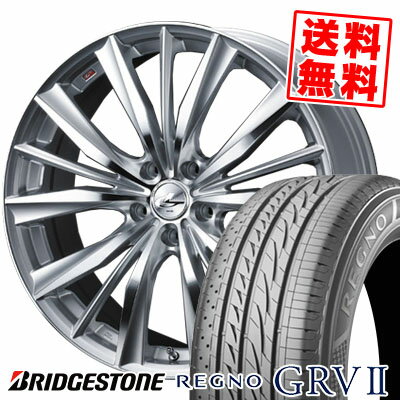 195/60R16 89H BRIDGESTONE ブリヂストン REGNO GRV2 レグノ GRV-2 weds LEONIS VX ウエッズ レオニス VX サマータイヤホイール4本セット【取付対象】