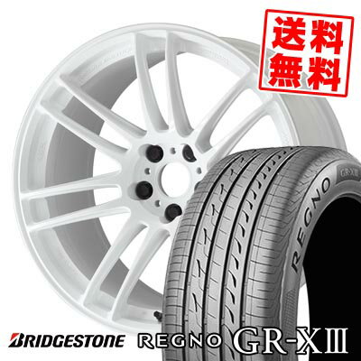 225/55R18 98V ブリヂストン REGNO GR-X3 WORK EMOTION ZR7 サマータイヤホイール4本セット 【取付対象】