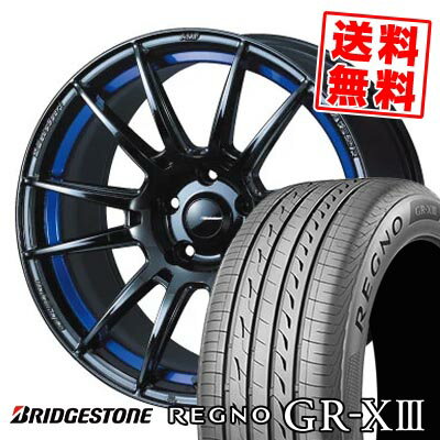 225/55R18 98V ブリヂストン REGNO GR-X3 WedsSport SA-62R サマータイヤホイール4本セット 【取付対象】