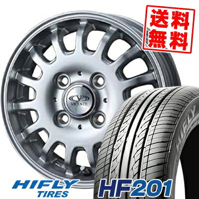 155/65R14 75T ハイフライ HF201 VICENTE-04EV サマータイヤホイール4本セット 【取付対象】