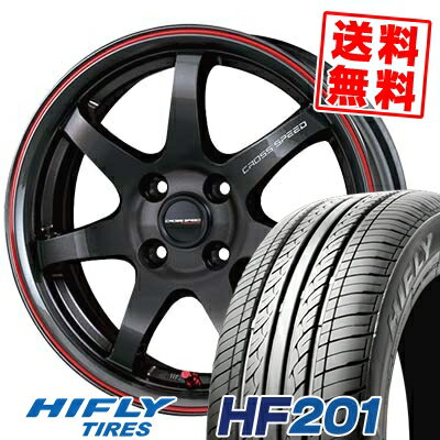 185/60R15 84H ハイフライ HF201 CROSS SPEED HYPER EDITION CR7 サマータイヤホイール4本セット 【取付対象】
