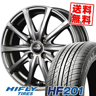 165/70R13 79T ハイフライ HF201 EuroSpeed V25 サマータイヤホイール4本セット 【取付対象】