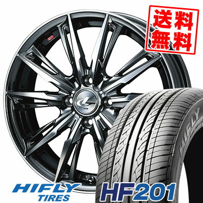 165/60R14 75H HIFLY ハイフライ HF201 エイチエフ ニイマルイチ WEDS LEONIS GX ウェッズ レオニス GX サマータイヤホイール4本セット【取付対象】