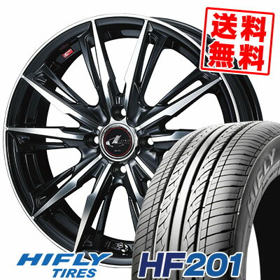 175/65R14 82T HIFLY ハイフライ HF201 エイチエフ ニイマルイチ WEDS LEONIS GX ウェッズ レオニス GX サマータイヤホイール4本セット【取付対象】