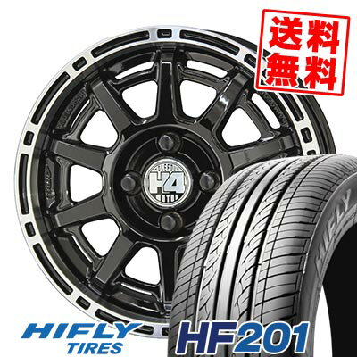165/70R14 81T ハイフライ HF201 H4 MOTOR X1 サマータイヤホイール4本セット 【取付対象】