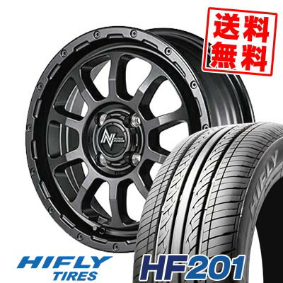 155/65R14 75T ハイフライ HF201 NITRO POWER M10 PERSHING BARREL BLACK EDITION サマータイヤホイール4本セット 【取付対象】
