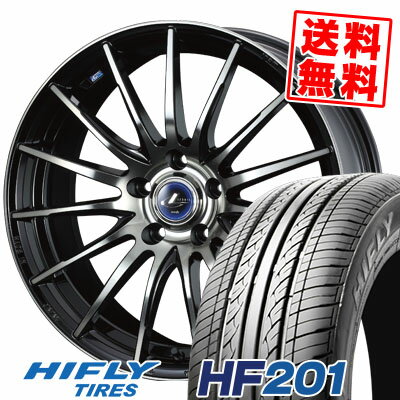 225/60R16 98H ハイフライ HF201 weds LEONIS NAVIA 05 サマータイヤホイール4本セット 【取付対象】