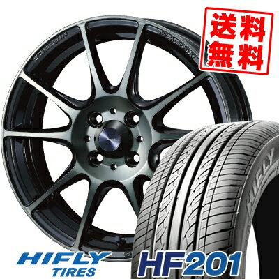 185/55R15 82V ハイフライ HF201 WedsSport SA-25R サマータイヤホイール4本セット 【取付対象】