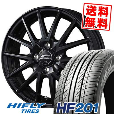 185/65R14 86H ハイフライ HF201 SCHNEIDER SQ27 サマータイヤホイール4本セット 【取付対象】