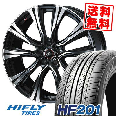 215/60R16 95V ハイフライ HF201 WEDS LEONIS VR サマータイヤホイール4本セット 【取付対象】