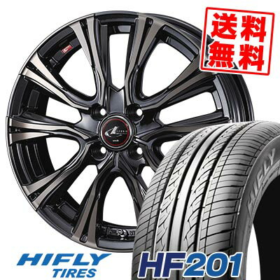 185/55R15 82V ハイフライ HF201 WEDS LEONIS VR サマータイヤホイール4本セット 【取付対象】