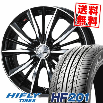 155/65R14 75T ハイフライ HF201 weds LEONIS VX サマータイヤホイール4本セット 【取付対象】