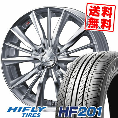 155/65R14 75T ハイフライ HF201 weds LEONIS VX サマータイヤホイール4本セット 【取付対象】