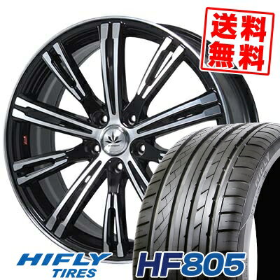 225/35R19 88W XL ハイフライ HF805 Bahnsport TYPE 525 サマータイヤホイール4本セット 【取付対象】