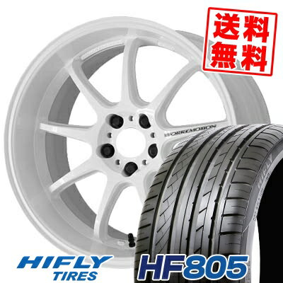 245/45R19 102W XL ハイフライ HF805 WORK EMOTION D9R サマータイヤホイール4本セット 【取付対象】