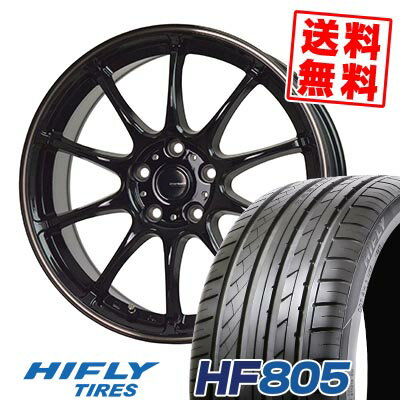 225/40R18 92W XL ハイフライ HF805 G-SPEED P-07 サマータイヤホイール4本セット 【取付対象】