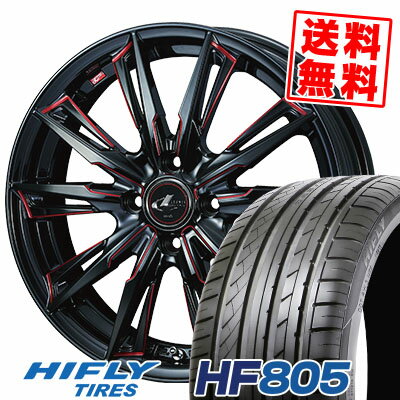 205/45R16 87W XL ハイフライ HF805 WEDS LEONIS GX サマータイヤホイール4本セット 【取付対象】