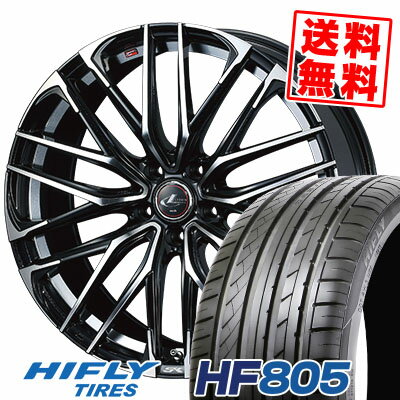 225/40R19 93W XL ハイフライ HF805 WEDS LEONIS SK サマータイヤホイール4本セット 【取付対象】