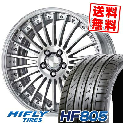 225/40R19 93W XL HIFLY ハイフライ HF805 エイチエフ　ハチマルゴ WORK LANVEC LF1 ワーク ランベック エルエフワン サマータイヤホイール4本セット