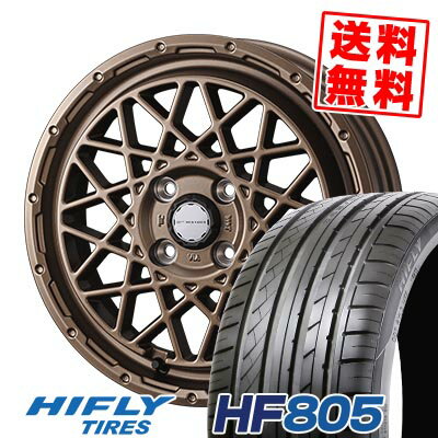 165/50R15 72V ハイフライ HF805 MUDVANCE 09 サマータイヤホイール4本セット 【取付対象】