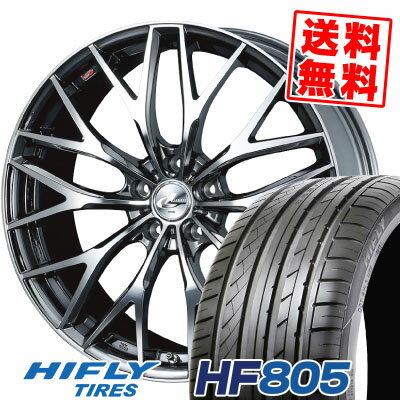 225/35R19 88W XL ハイフライ HF805 weds LEONIS MX サマータイヤホイール4本セット 【取付対象】