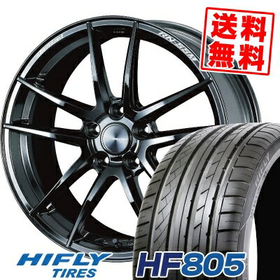 225/35R19 88W XL ハイフライ HF805 WedsSport RN-55M サマータイヤホイール4本セット 【取付対象】