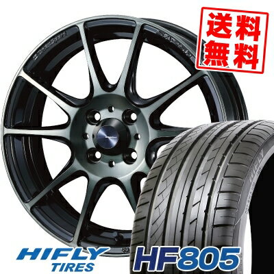 205/45R16 87W XL ハイフライ HF805 WedsSport SA-25R サマータイヤホイール4本セット 【取付対象】
