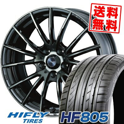 225/40R18 92W XL ハイフライ HF805 WedsSport SA-35R サマータイヤホイール4本セット 【取付対象】