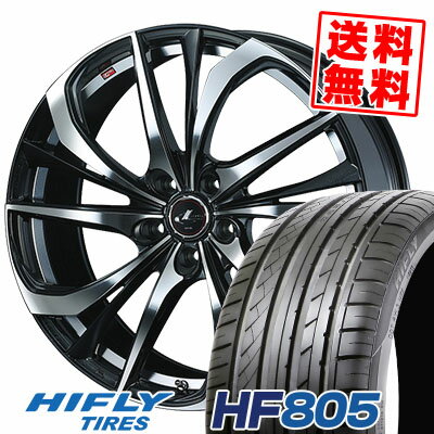 215/45R17 91W XL HIFLY ハイフライ HF805 エイチエフ ハチマルゴ weds LEONIS TE ウェッズ レオニス TE サマータイヤホイール4本セット【取付対象】