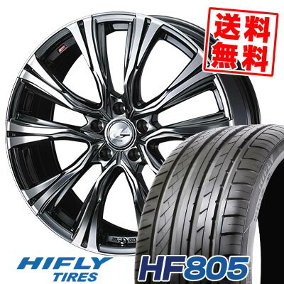 225/55R17 101W XL HIFLY ハイフライ HF805 WEDS LEONIS VR ウェッズ レオニス VR サマータイヤホイール4本セット 【取付対象】