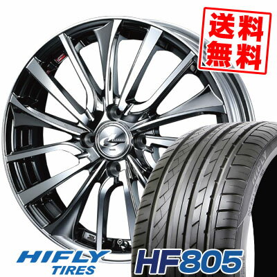 205/45R16 87W XL ハイフライ HF805 weds LEONIS VT サマータイヤホイール4本セット 【取付対象】