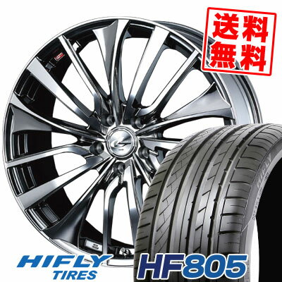 225/35R19 88W XL ハイフライ HF805 weds LEONIS VT サマータイヤホイール4本セット 【取付対象】