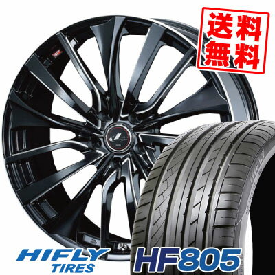 225/40R18 92W XL ハイフライ HF805 weds LEONIS VT サマータイヤホイール4本セット 【取付対象】