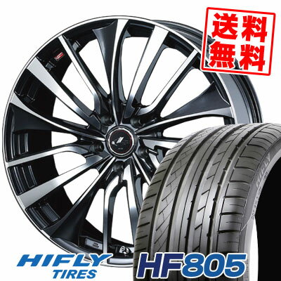 225/40R18 92W XL ハイフライ HF805 weds LEONIS VT サマータイヤホイール4本セット 【取付対象】