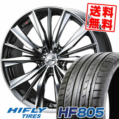 245/45R17 99W XL ハイフライ HF805 weds LEONIS VX サマータイヤホイール4本セット 【取付対象】