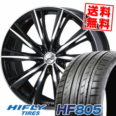 225/40R18 92W XL ハイフライ HF805 weds LEONIS WX サマータイヤホイール4本セット 【取付対象】